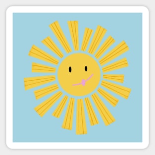 Fun Smiling Sun Sticker